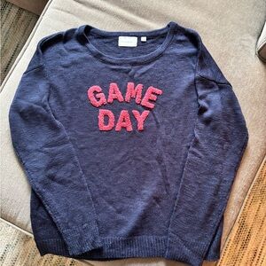 Navy Blue 'Game Day' Sweater